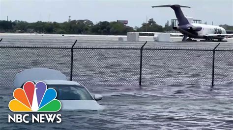 Fort Lauderdale Airport remains closed after heavy rain strands cars, causes flooding